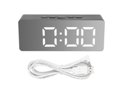 Reloj despertador LED multifuncional con espejo digital | Sin marca