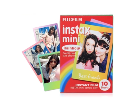 Recarga SLOWMOOSE con Borde Colorida de Foto 86x54 Mm para Cámara Instax (30 Hojas)