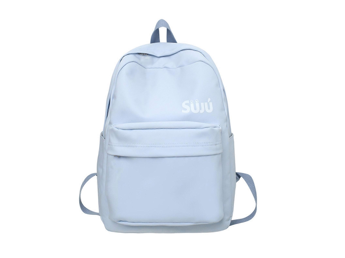 Mochila escolar para portátil, mochila grande con múltiples bolsillos para adolescentes y estudiantes, mochila para libros, azul