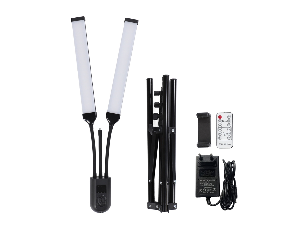 Luz LED dobrável LAXISCREED para selfies e transmissões ao vivo.