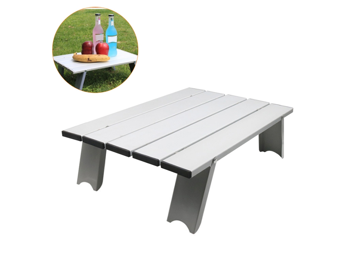 Mesa Plegable Ultraligera Fabricada En Aleación De Aluminio Para Camping Y Uso Al Aire Libre.