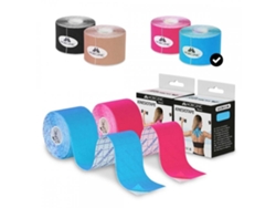 Pack 2 Bandas Neuromusculares Kinesiotape MOBICLINIC Mobitape (5cm x 5m - 12 Unidades - Rosa y Azul)