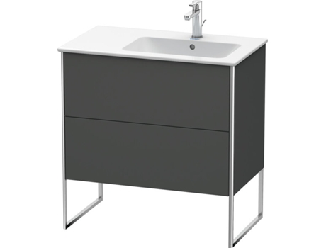 DURAVIT XSquare Vanity unit vertical 81.0 x 47.8 cm, 2 cajones, para lavabo ME de Starck 234683, bol a la derecha
