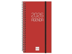 Agenda Finocam Marrón Rojizo Opaco 9,4 x 17,1 cm 2026
