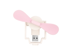 Linterna LED recargable con forma de zanahoria y mini ventilador