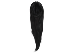 Peluca Negra Larga Recta De Pelo Sintético Para Fiesta Y Cosplay De Mujer