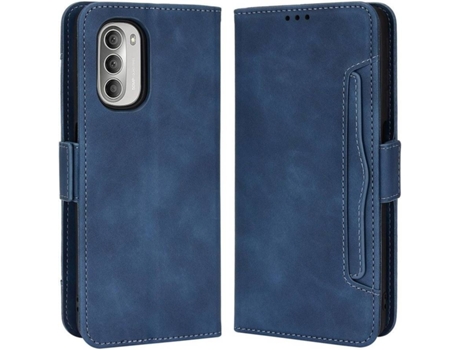Funda Motorola Moto G Stylus 2022 HFS-HOUSE Cartera Azul