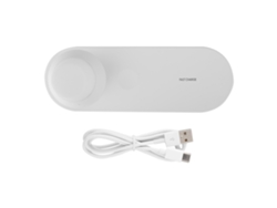 Cargador Inalámbrico (función De Luz Nocturna De Carga Rápida) Cargador Inalámbrico 3 En 1 Para Teléfono Y Reloj
