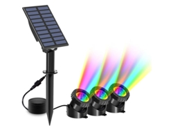 2026-24580-luces Subacuáticas Solares, 3 Unidades, 2 Modos, Rgb Cambio De Color, Ip68 Resistente Al Agua