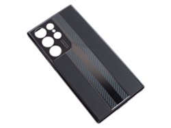 Capa Para Samsung Galaxy S23 Ultra Silicone Couro Anti-impacto Proteção Total Fina Para Viagem Uso Diário Preta
