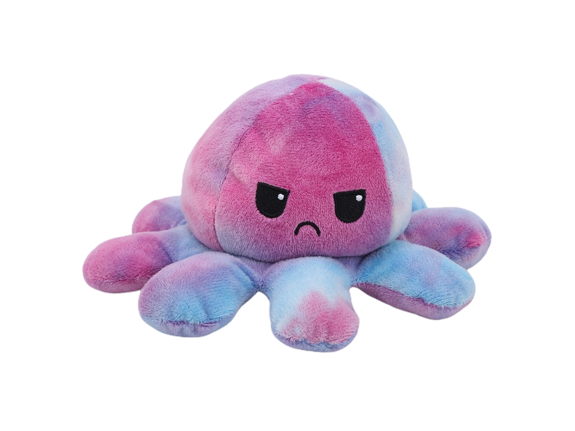 Muñeco De Peluche Reversible, Plegable, De Doble Cara, Bonito Regalo Para Niños, Colorido