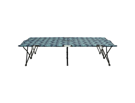 MAISON EXCLUSIVE Tumbona plegable para 2 personas acero con estampado de hojas