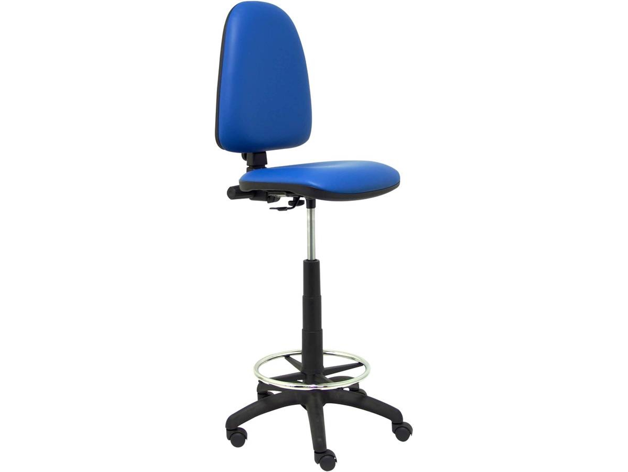 Silla de Escritorio Alta PIQUERAS Y CRESPO Ayna Azul (Similpiel)