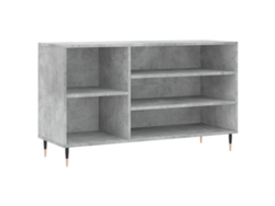 Zapatero de derivados de la madera, Gris Cemento, MAISON EXCLUSIVE (102x36x60 cm)