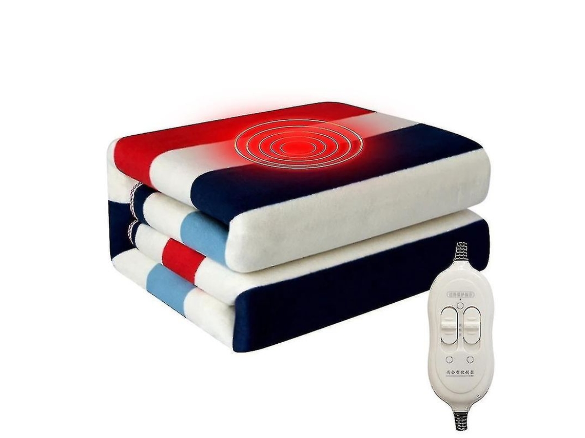 Manta Eléctrica De 220 V, 150 X 180 Cm, Doble Control, 6 Horas De Calentamiento, Enchufe Ue/ru/au, Ideal Para El Invierno.