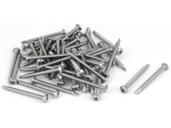 Paquete de 50 tornillos autorroscantes CHABERLU M4.2x45mm de acero inoxidable 410 con cabeza Phillips.