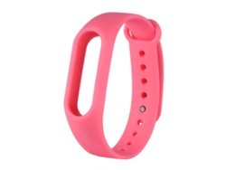 Correa De Pulsera Inteligente Fija Antideslizante De Pvc Rosa Compatible Con M2 Plus