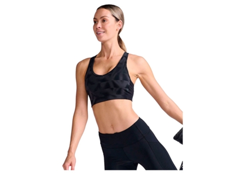 Top de Mujer para Deporte 2XU Sutiãs Motion Racerback Negro (L)