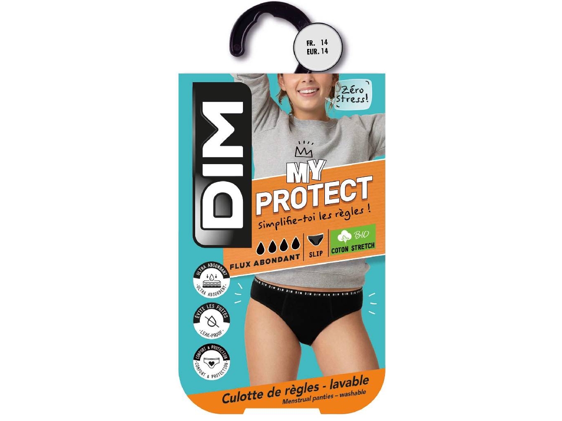 Bragas Menstruales Lavables My Protect Flujo Abundante 14 Años DIM