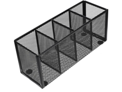 Besportble Organizador De Escritorio Stobaza De Metal Negro Con Compartimentos Y Portalápices De Malla Para...