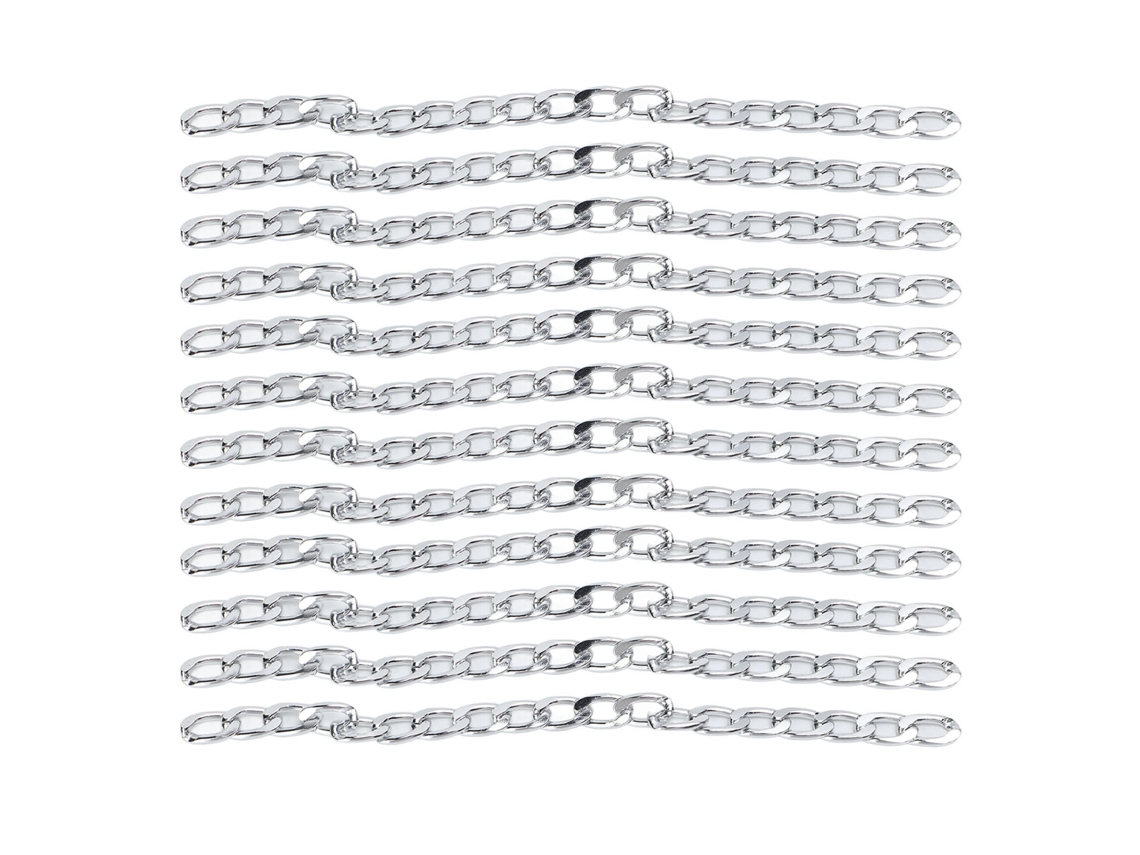 Cadena De Aluminio De 10 M Con Cierre A Presión Para Manualidades, Joyería, Collares, Pulseras, Estilo Elegante.