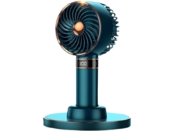 Mini Ventilador De Escritorio Usb Portátil 5000 Mah Recargable Pequeño Bolsillo Pantalla Datos Fácil Usar