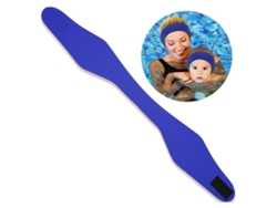 Diadema elástica de neopreno azul oscuro para natación (Talla L)