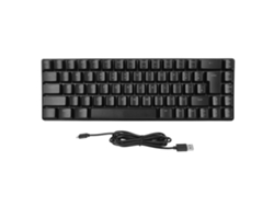 Teclado Mecânico Gamer V200 Com Iluminação Rgb 68 Teclas Fio Usb Para Pc Win98se Ios Preto