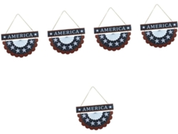 5 Piezas, Té, Pp, Decoración, 5 Piezas De Decoración Americana En Luz Para El Día De La Independencia