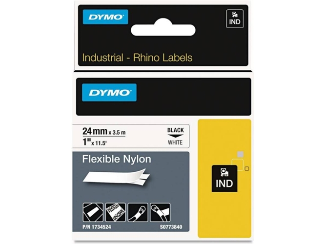 FITAS DYMO RHINOPRO NYLON BRANCO