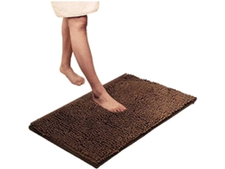 2026-tapete De Baño Antideslizante Microfibra Lavable Absorbente Rápido 40x60 Cm Marrón