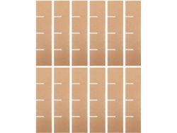 Juego 12 Separadores Cartón Cajas Mudanza 335x335x80 Compartimentos 82x82x80 Protección Vajilla Embalaje