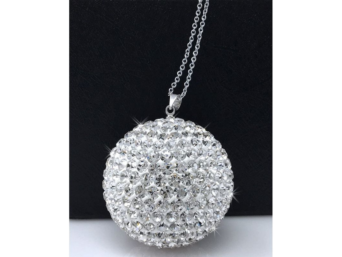 Adorno Colgante Para Espejo Retrovisor De Coche Con Bola De Cristal Y Piedras Rhinestone, Accesorio Brillante Para Mujeres