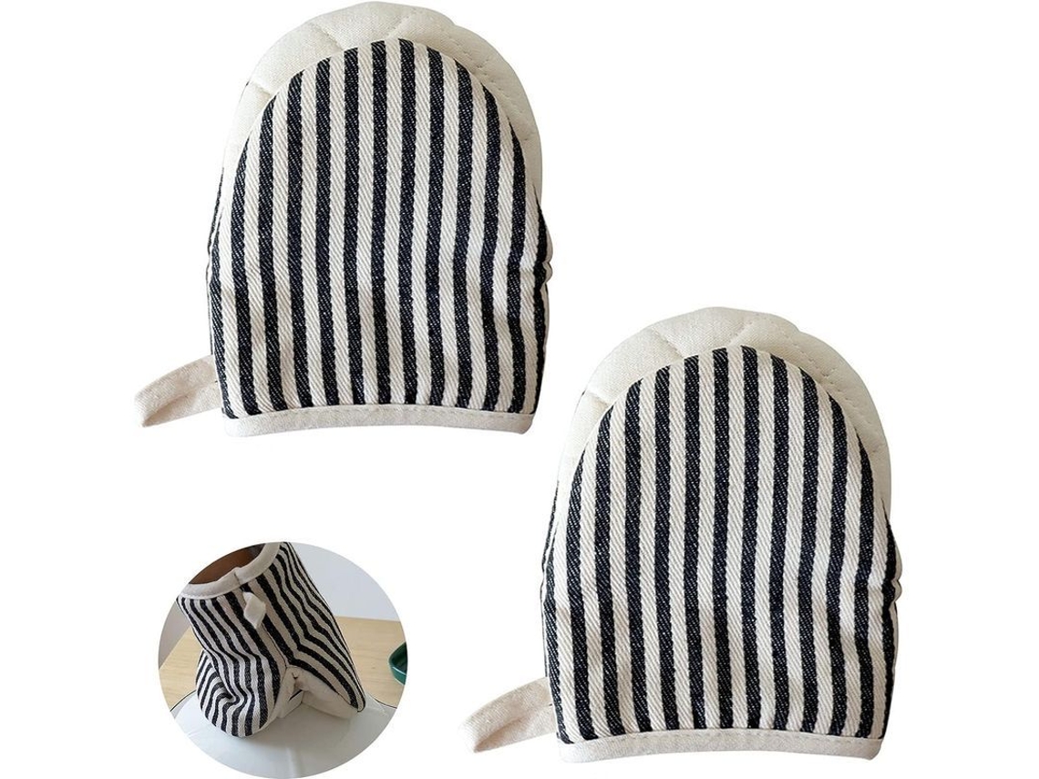 Guantes De Cocina Aislantes De Algodón Grueso, Resistentes Al Calor Hasta 235 °c, Antiquemaduras, Para Microondas Y Uso En La Cocina.