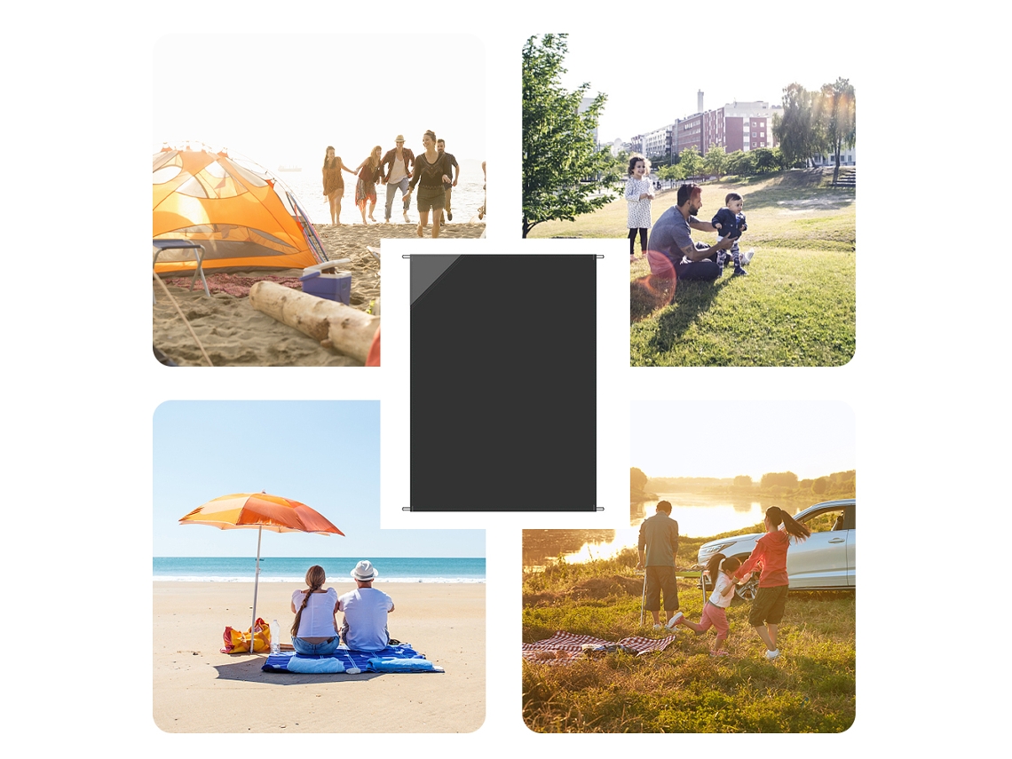 Esterilla De Playa Antiarena Con Bolsa Triangular, Esterilla De Camping Ultraligera E Impermeable Para Picnics.