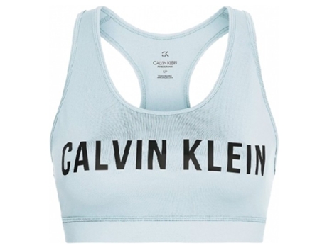 Sujetador Suporte de Mujer para Deporte CALVIN KLEIN Medium Lana Azul (S)