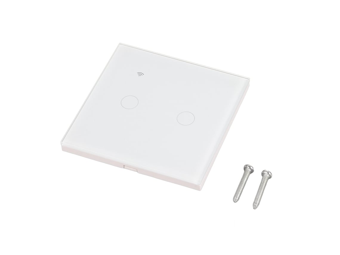 Veloriskku-interruptor Inteligente Wi-fi De 2 Interruptores Com Controle Remoto Por Voz, Múltiplos Usuários, Ac110-240v, Branco