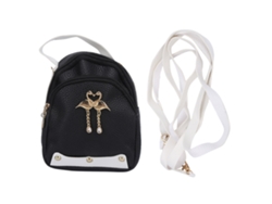Lindo bolso de hombro pequeño para estudiantes y mujeres, bolso mensajero de piel sintética con correa para el hombro.