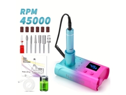 Conjunto Manicura/pedicura Eifson Lima Eléctrica 45000rpm Base Cargadora (rojo-verde Degradado)