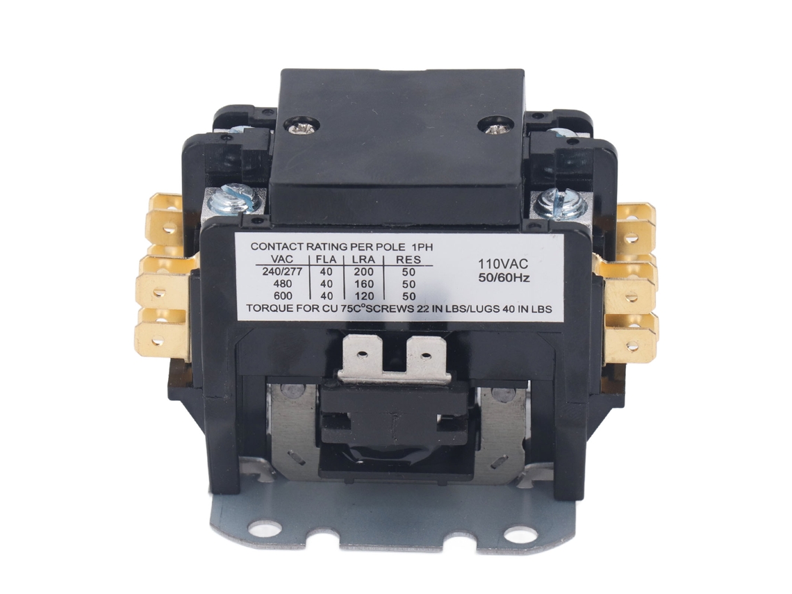 2026-contacto Para Aire Acondicionado 40 Amp 2 Polos, Bobina De Cobre, Para Hvac Condensador Compresor Motor 110v
