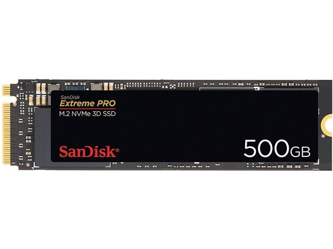 Disco SSD Interno SANDISK Extreme Pro (500 GB - M.2 PCI-Express - 3400 MB/s)