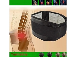 Cinturón de terapia magnética autocalentable con turmalina, soporte para espalda y cintura, correas dobles ajustables Mdug (m)