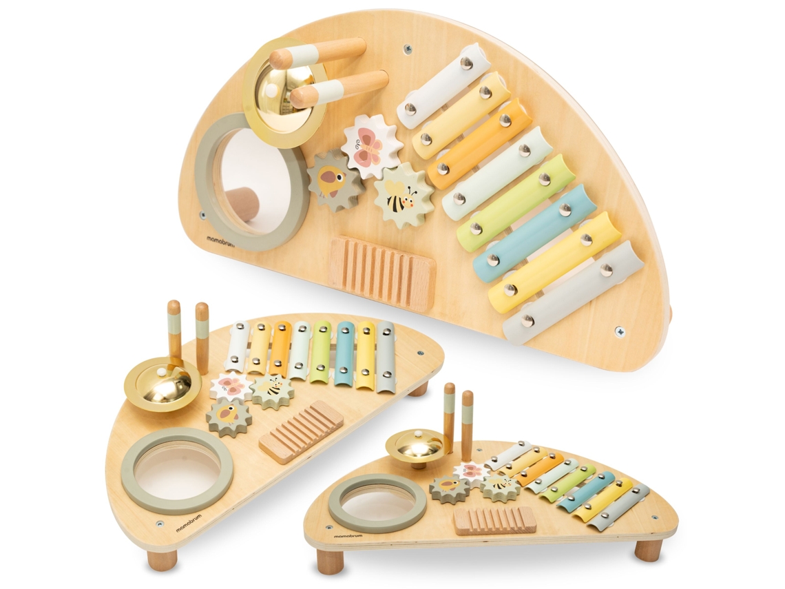 Centro Musical De Madera Para Bebés Con Xilófono Y Batería, Juguete Educativo 9+ Meses