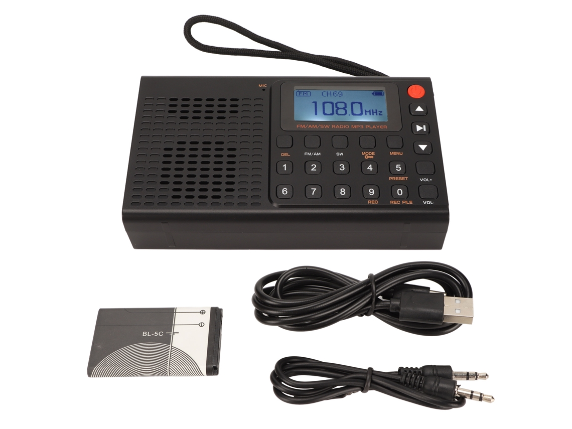 Radio (altavoz Bluetooth Con Radio De Banda Completa)