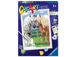 Creart Pintar Por Números Pareja de Caballos 7 Años RAVENSBURGUER