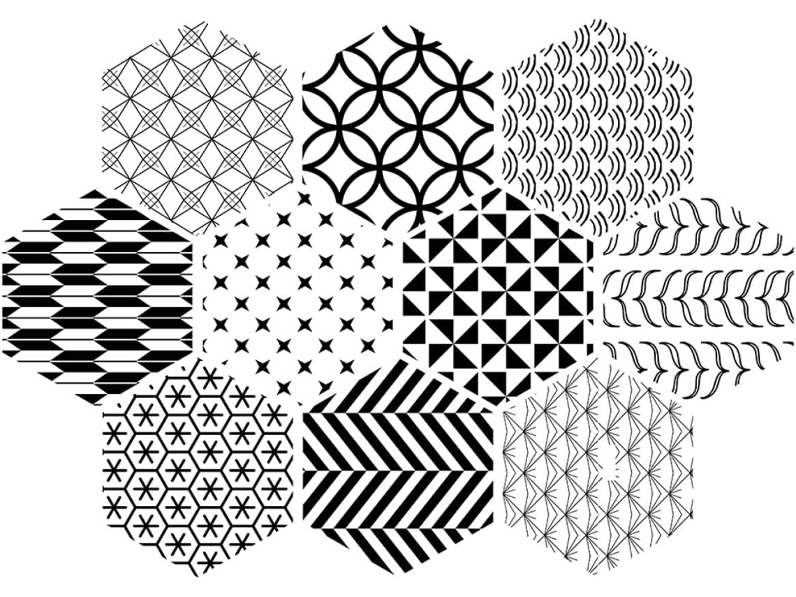 Pegatinas Hexagonales Antideslizantes Pvc Impermeables Decoración Práctica Segura Juego 10 Piezas Suelos
