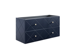 Armario Bajo Lavabos FURNLUX Classic Elegance (Azul, Madera Contrachapada - 120X46X61 Cm)
