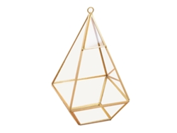 Caja De Cristal Geométrica Transparente Para Anillos, Ideal Para Bodas, Decoración Floral Y Joyería.