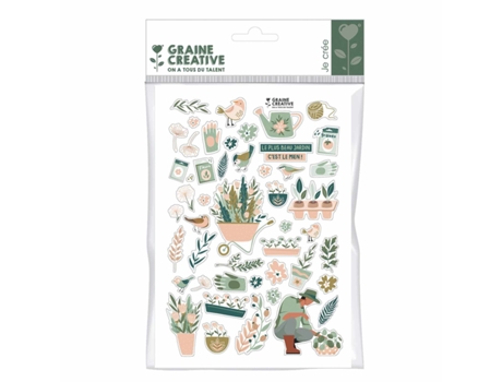 48 pegatinas jardín GRAINE CRÉATIVE