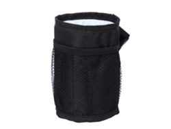 1 Bolsa Isotérmica Negra Para Biberones De Cochecito De Bebé Con Bolsillos De Malla.